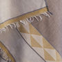 Handwoven Cotton/Wool Scarf With Geometric Border, thumbnail 5 of 8