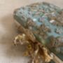 Mint Green Handcrafted Flower Clasp Clutch Bag, thumbnail 7 of 9