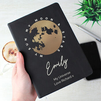 Personalised Notebook, Moon And Stars, 2 of 9