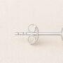 Sterling Silver Sunshine And Wave Stud Earrings, thumbnail 3 of 5
