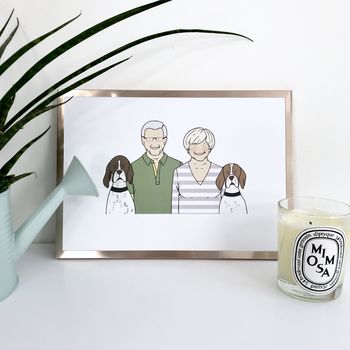 Personalised Hand Drawn Couple Illustration, 5 of 10