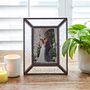6x4' Recycled Glass And Antique Brass Metal Photo Frame, thumbnail 5 of 7