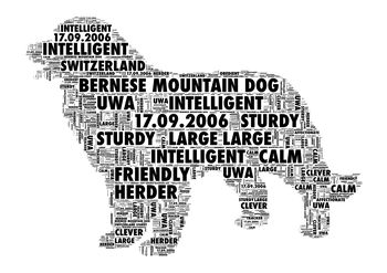 Personalised Dog Word Cloud Print, 4 of 12