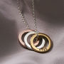 Personalised Mini Circle Necklace, thumbnail 2 of 6
