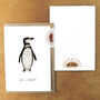 Humboldt Penguin A6 Greetings Card, thumbnail 3 of 7