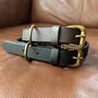 Handmade Buffalo Leather Dog Collar In Two Colours, thumbnail 1 of 6