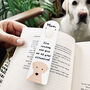 Funny Dog Mum/ Dad, Father's Day Personalised Bookmark, thumbnail 1 of 11