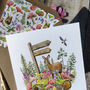 Woodland Animals Square Invitation, thumbnail 3 of 8