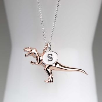 Personalised T Rex Necklace, 10 of 12