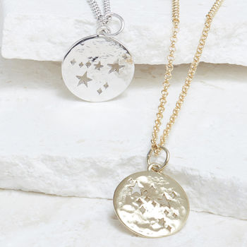 Star Sign Zodiac Necklace Silver Or Gold, 2 of 10