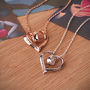In My Heart Pendant Sterling Silver Rose Gold Plated, thumbnail 3 of 6