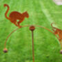 Cat And Mouse Single Or Double Ball Garden Wind Rocker, thumbnail 2 of 2