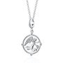Sterling Silver Iris Goddess Of Communication Necklace, thumbnail 2 of 7