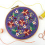 Winter Flowers Embroidery Kit, thumbnail 1 of 3