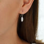 Sterling Silver Liquid Bean Drop Earrings, thumbnail 1 of 3
