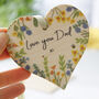 Father's Day Personalised Card And Wooden Decoration, thumbnail 5 of 6