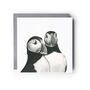 Gemini The Puffins Luxury Blank Greeting Card, thumbnail 1 of 3