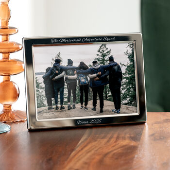 Personalised Luxury Silver Plated Landscape Picture Frame, 7 of 10