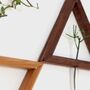 Japanese Triangular Wooden Wall Frame S Size Natural, thumbnail 3 of 5