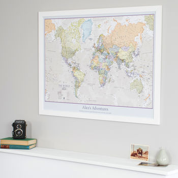 Personalised Classic World Map, 6 of 12