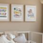 Nursery Print Set Of Three Super, Happy And Loved, thumbnail 2 of 5