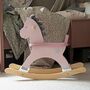 Pink Wooden Rocking Horse, thumbnail 2 of 5