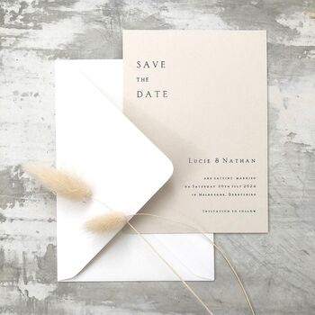 The Minimalist Save The Date Cards, 8 of 10
