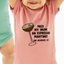 Pass My Mum A Espresso Martini New Baby Babyvest, thumbnail 1 of 3