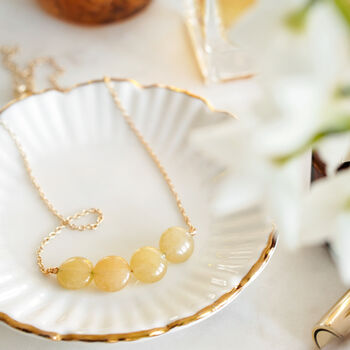 Orange Agate Statement Necklace, 2 of 5