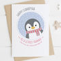 Cute Penguin Christmas Card For Grandma, thumbnail 2 of 4
