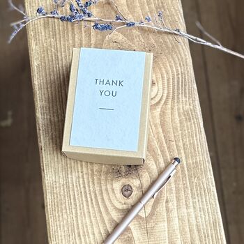 Letterpress Thank You Cards | Box Of Six, 2 of 2