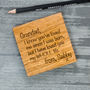 Personalised Letter To Daddy Or Grandad Coaster, thumbnail 5 of 6