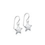 Sterling Silver Star Drop Earrings, thumbnail 3 of 4