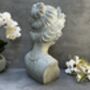 38cm Grey Female Bust Statue Elegant Lady Head Decor, thumbnail 4 of 12