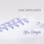 Personalised Satin Shoe Laces, thumbnail 4 of 12