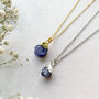 Personalised Tanzanite December Birthstone Necklace, thumbnail 2 of 7