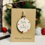 Personalised Granny Christmas Card Bauble Decoration, thumbnail 3 of 4