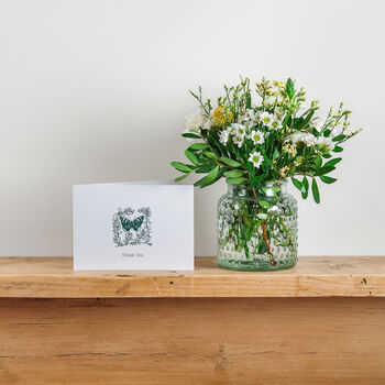 'Thank You' Fresh Flower Posy And Card Gift, 10 of 11