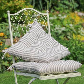 French Style Striped Cotton Garden Cushion Collection, 5 of 6
