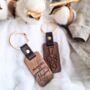 Personalised Engraved Walnut Keyring, thumbnail 2 of 6