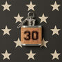 '30' Mini Cork Hip Flask Keyring | Special Birthday | 30th Birthday, thumbnail 1 of 2