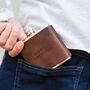 Personalised Leather Hip Flask, Shooting Accessory, thumbnail 4 of 9