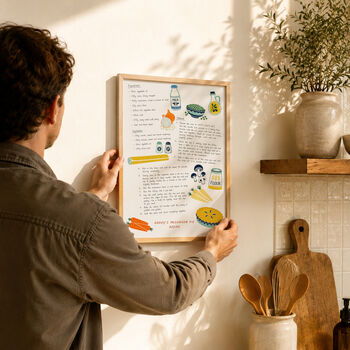 Personalised Recipe Illustration Print, 2 of 3