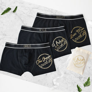 Love And Kisses, Personalised Men's Boxer Briefs – Weasel and Stoat