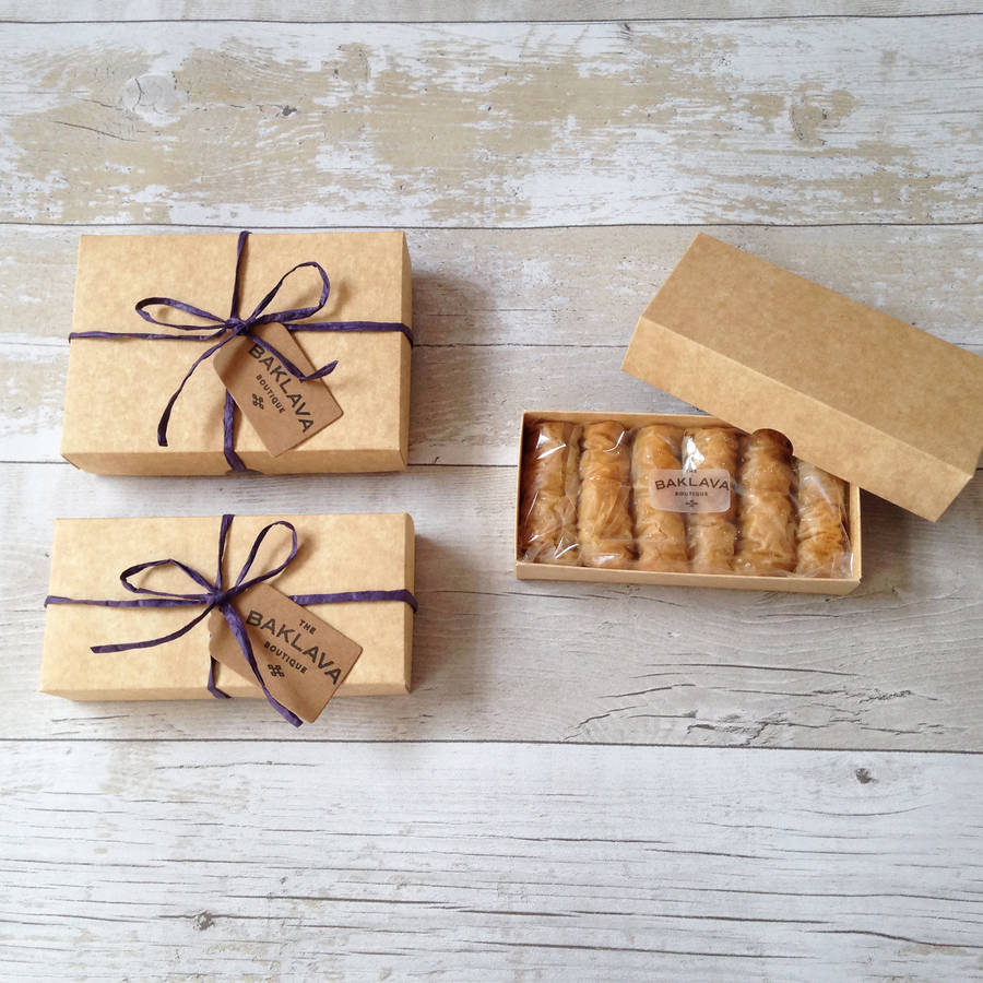 nut free baklava gift box by the baklava boutique