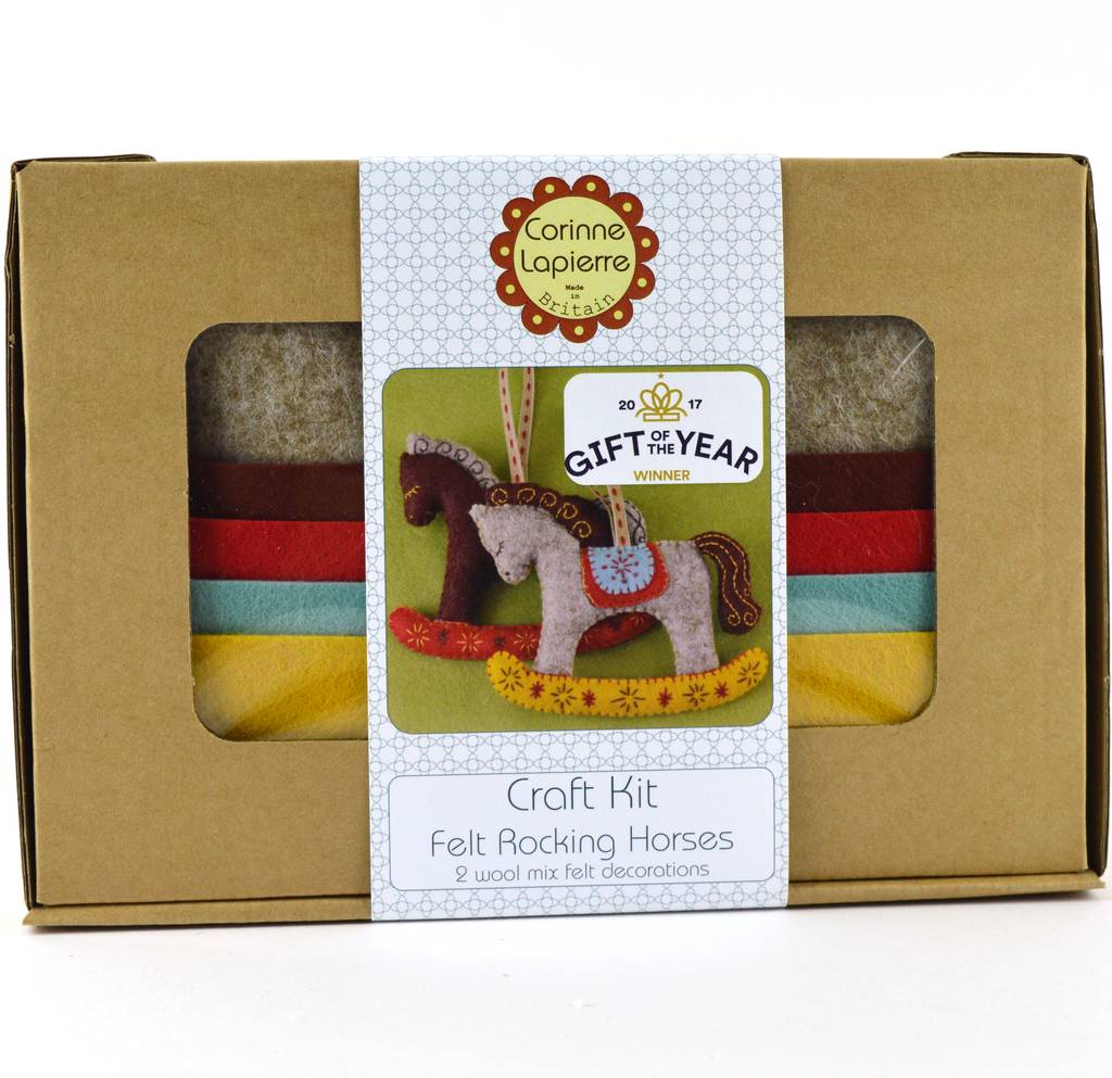Rocking Horses Felt Craft Kit By Corinne Lapierre