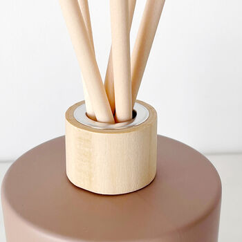 Matt Coffee Brown Diffuser Bottle And Reed Set, 2 of 9