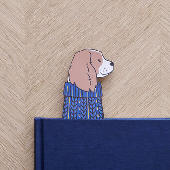 King Charles Cavalier Spaniel Bookmark Personalised Option, 3 of 11