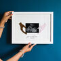 Personalised Baby Scan And Hands Papercut, thumbnail 1 of 2