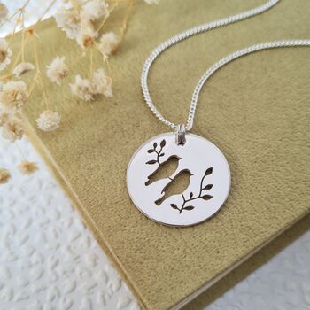Sterling Silver Finch Necklace, 3 of 7